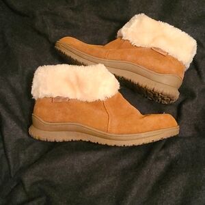 Faux shearling ankle boots 8